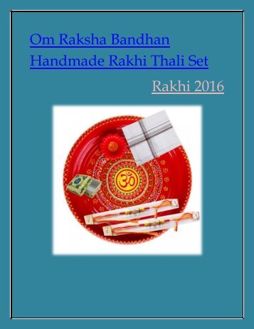 Om Raksha Bandhan Handmade Rakhi Thali Set