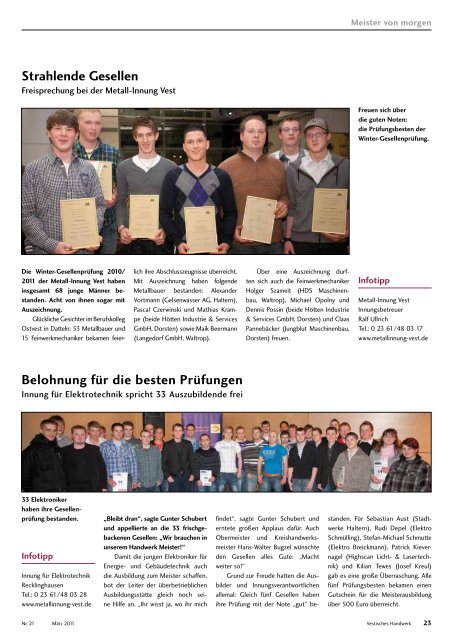 Handwerk - Das Magazin der Kreishandwerkerschaft Recklinghausen