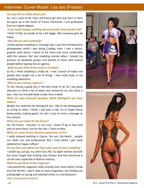 Modellenland Magazine Issue14 (part 1) August 2016