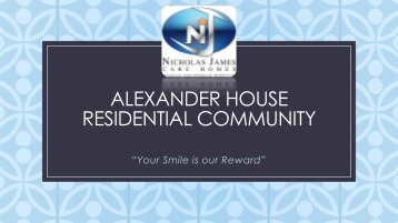 Alexander house Bochure