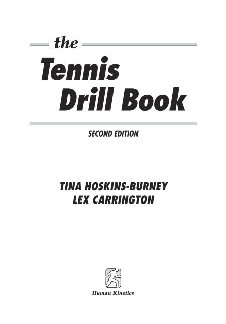 The tennis drill book-2e