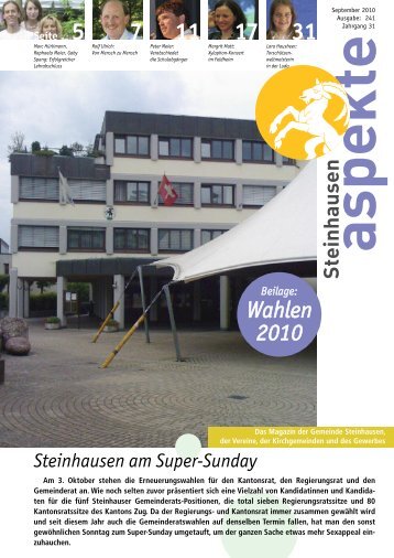 Ausgabe 09/2010 - Aspekte Steinhausen