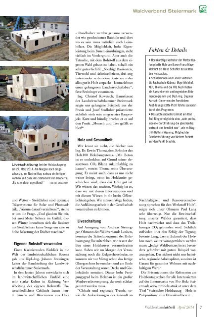 Waldverband aktuell - Ausgabe 2014-02