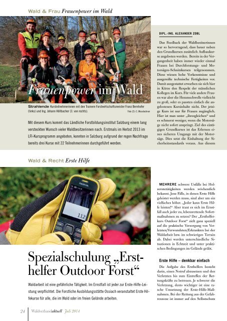 Waldverband aktuell - Ausgabe 2014-03