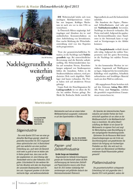 Waldverband aktuell - Ausgabe 2015-02