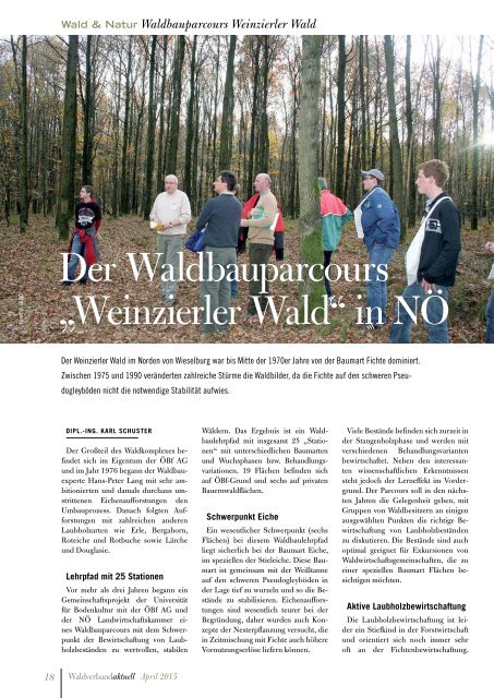 Waldverband aktuell - Ausgabe 2015-02