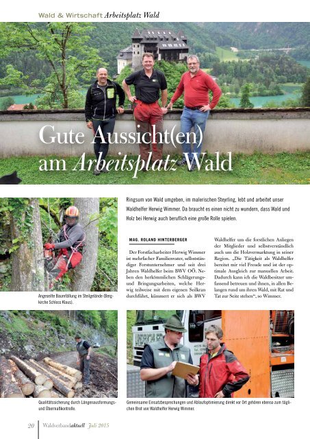 Waldverband aktuell - Ausgabe 2015-03