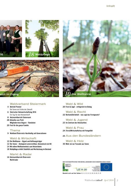 Waldverband aktuell - Ausgabe 2016-02