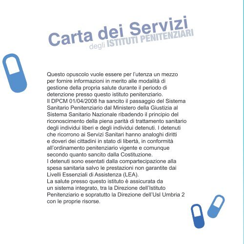 Carta dei Servizi degli istituti penitenziari IT