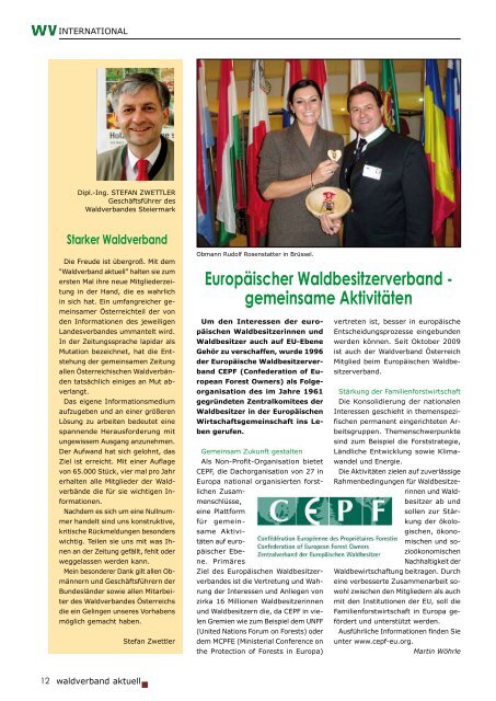 Waldverband aktuell - Ausgabe 2011-01