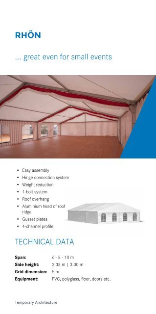 Tent and hall systems