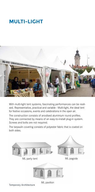 Tent and hall systems