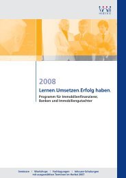 Immobilienprogramm 2008 - ibs - Institut für Baulandconsulting ...