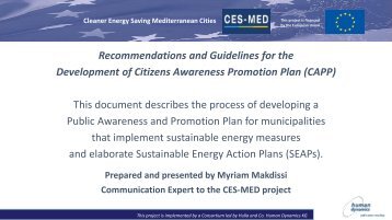 Recommendations and Guidelines for the  Development of Citizens Awareness Promotion Plan (CAPP) - PowerPoint Presentation