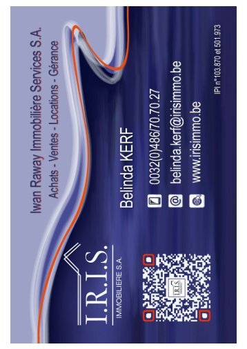 CARTE VISITE IRIS BK