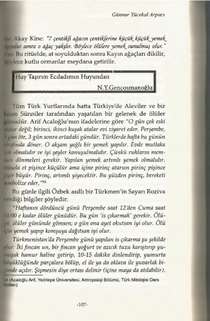 Gök Tanrı İnancının Bilinmeyenleri-Günnur Yücekal Arpacı