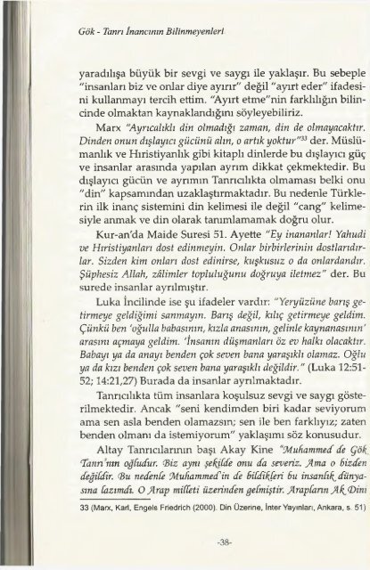 Gök Tanrı İnancının Bilinmeyenleri-Günnur Yücekal Arpacı