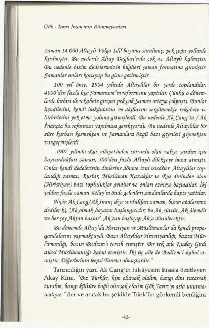 Gök Tanrı İnancının Bilinmeyenleri-Günnur Yücekal Arpacı