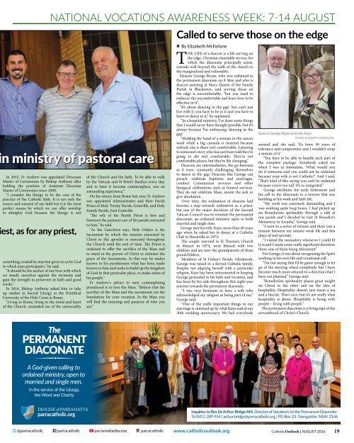 Catholic Outlook August 2016