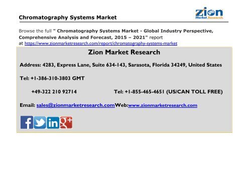 Chromatography Systems Market