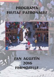 Fiestas Patronales San Agustín 2016 Fermoselle