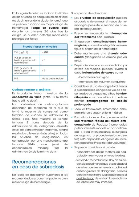 GUÍA DE PRESCRIPCIÓN DE PRADAXA (dabigatrán etexilato)