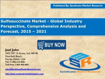 Sulfosuccinate Market