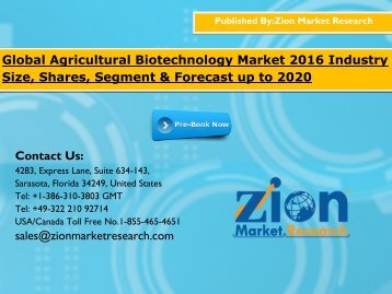 Agricultural Biotechnology Market