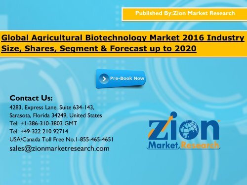 Agricultural Biotechnology Market