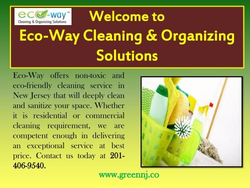  Maid Services in New Jersey|Eco-Way Cleaning & Organizing Solutions