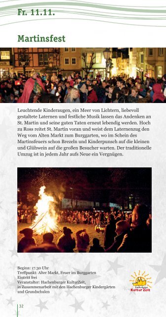 Veranstaltungskalender Hachenburger Kulturzeit 2. Halbjahr