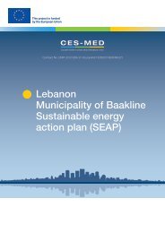 Lebanon Municipality of Baakline Sustainable Energy Action Plan (SEAP)