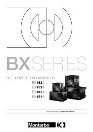 SELF-POWERED SUBWOOFERS BX182A BX152A BX181A BX151A