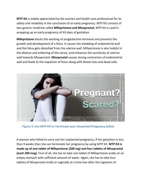 MTP Kit Mifepristone with Misoprostol Securely Terminate Pregnancy  