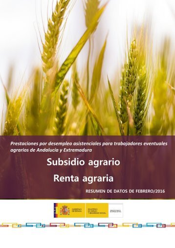 Subsidio agrario Renta agraria