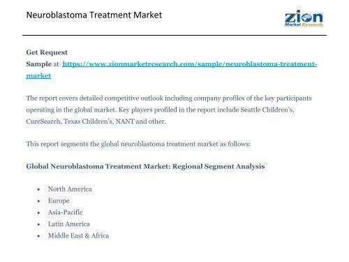 Neuroblastoma Treatment Market