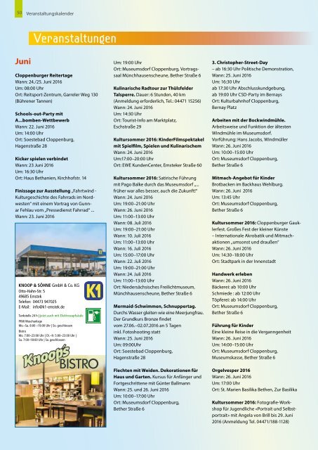 Stadtmagazin Cloppenburg Ausgabe 14