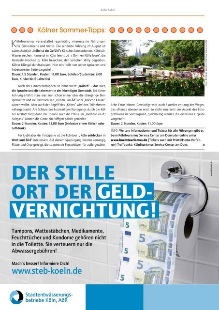 stadtMAGAZIN köln-süd | Ausgabe August/September 2016