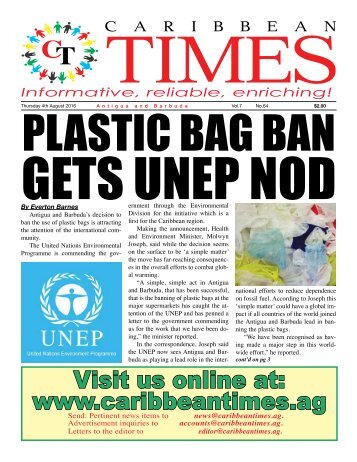 Caribbean Times 64th Issue - Thursday 4th August 2016