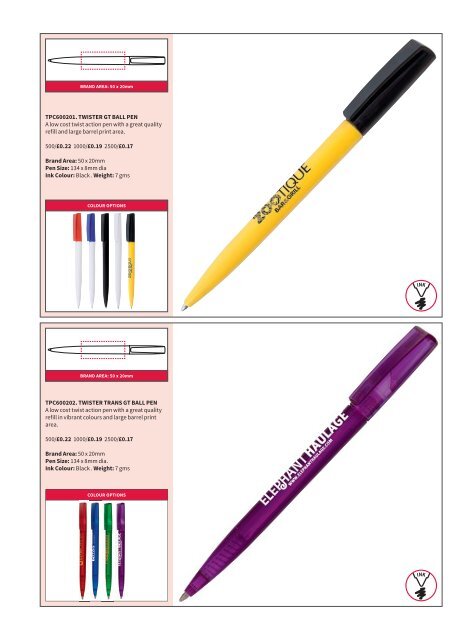 Plastic Pens - The Pen Site