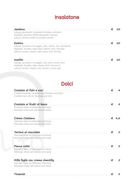 Menu-insolito