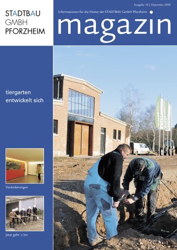 Magazin Ausgabe 18 | Dezember 2009 - STADTBAU GmbH ...