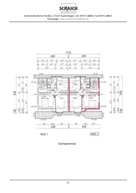 Einfamilienhaus in Grenzbauweise (DHH) - Schaich Immobilien