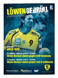 (Saison 2010/2011): HSV Hamburg / TuS - Rhein-Neckar Löwen