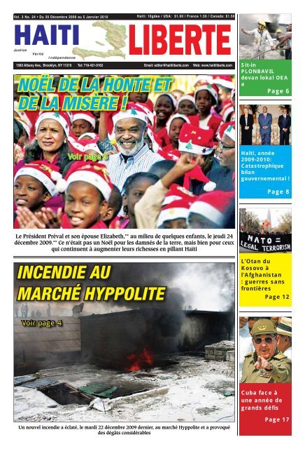 Haiti Liberte 30 Decembre 2009