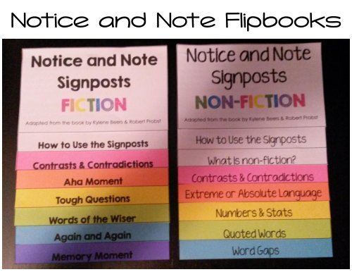 Notice and Note Flipbooks