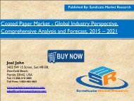 Global Coated Paper Market share, Trends and value 2021