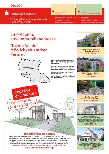 ImmobilienMarkt - Sparkassen Immobilien Freiburg