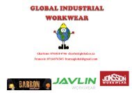 GLOBAL INDUSTRIAL WORKWEAR Catalogue nuwe