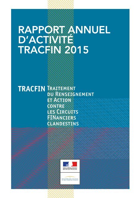 RAPPORT ANNUEL D’ACTIVITÉ TRACFIN 2015